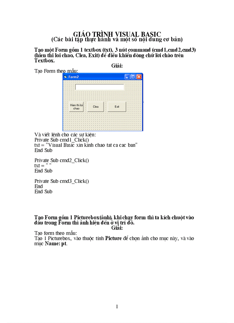 Lap trinh Visual Basic