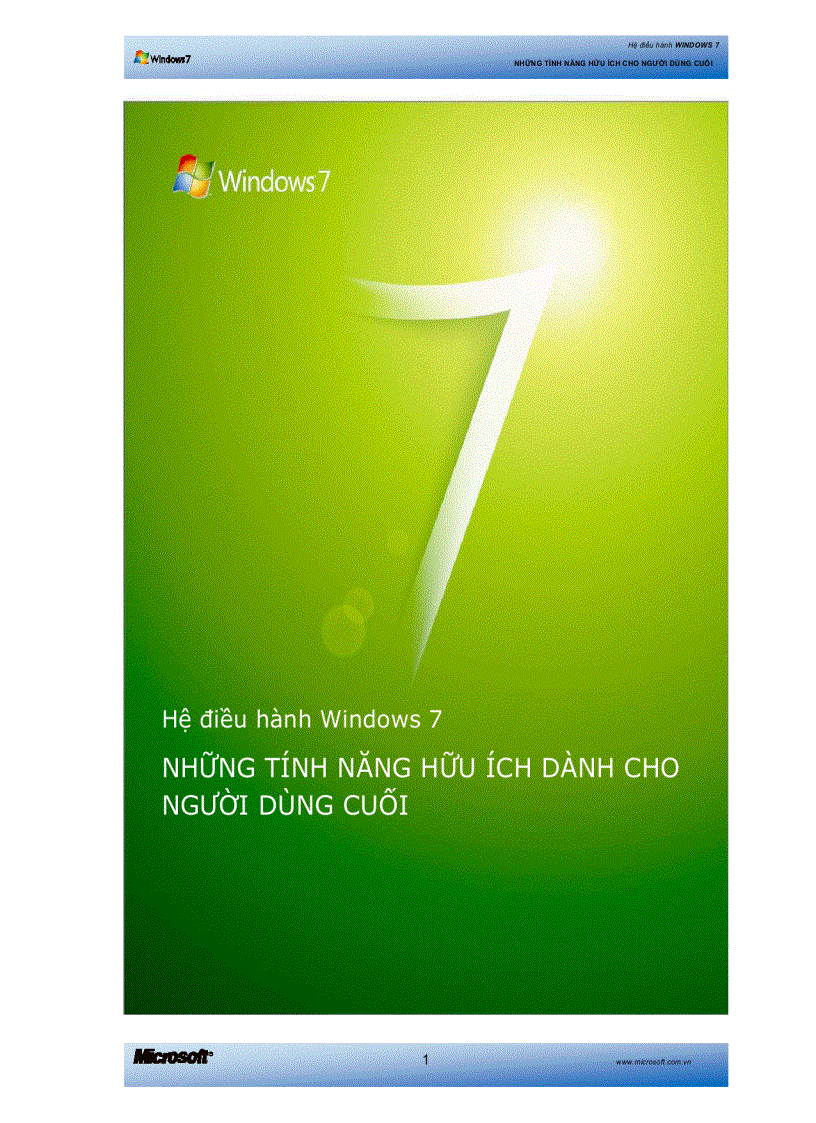 Tính năng win 7