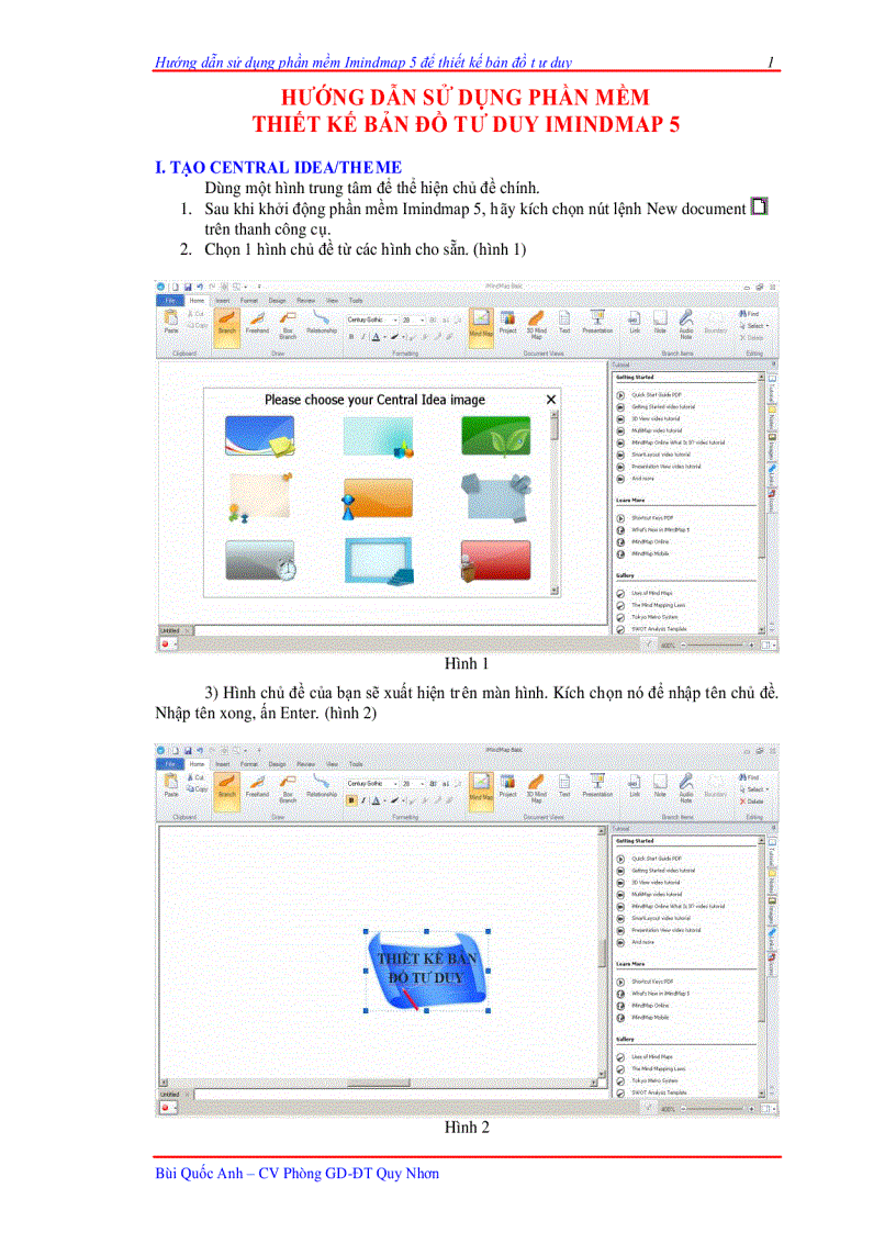 Huong dan su dung imindmap