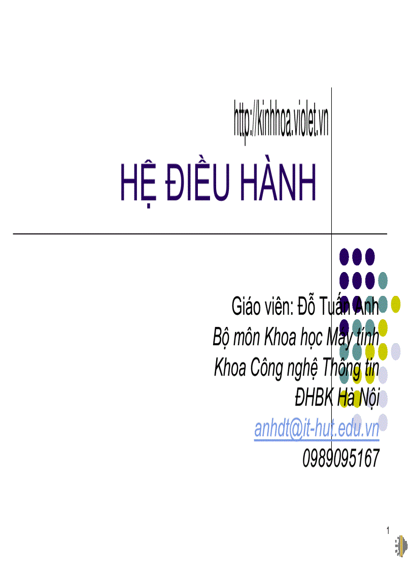 Hệ điều hành 1