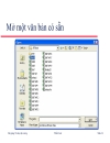 Excel 2003 TL cho sinh vien ĐH