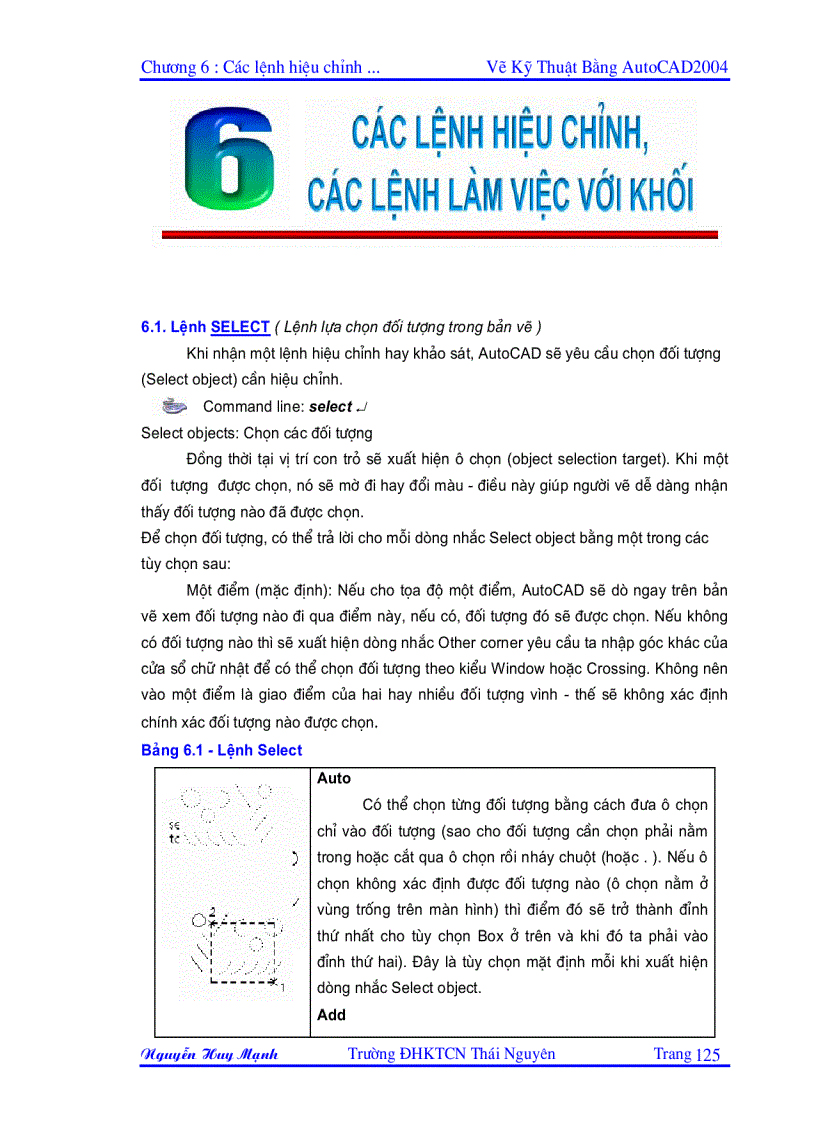 Giáo trình AutoCad Chuong 6