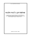 Giáo trình ngôn ngữ lập trình