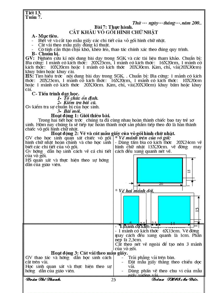 Công nghệ 6 Tiết 7