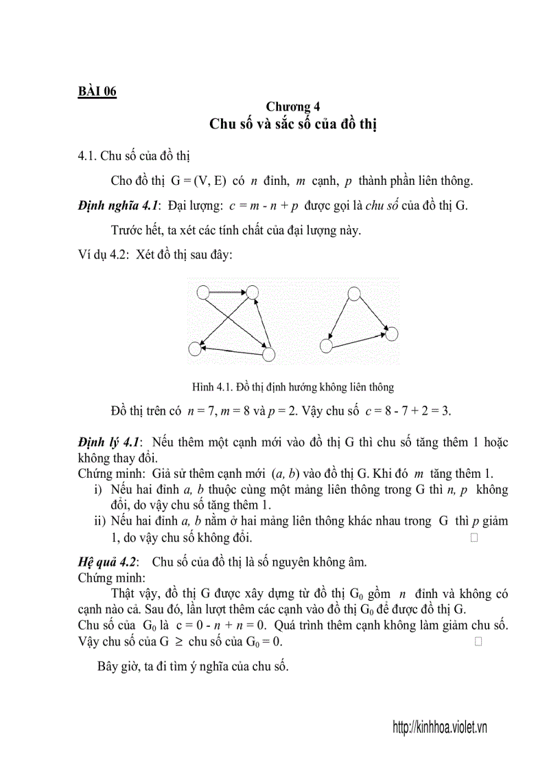 Lý thuyết đồ thị bài 6 1