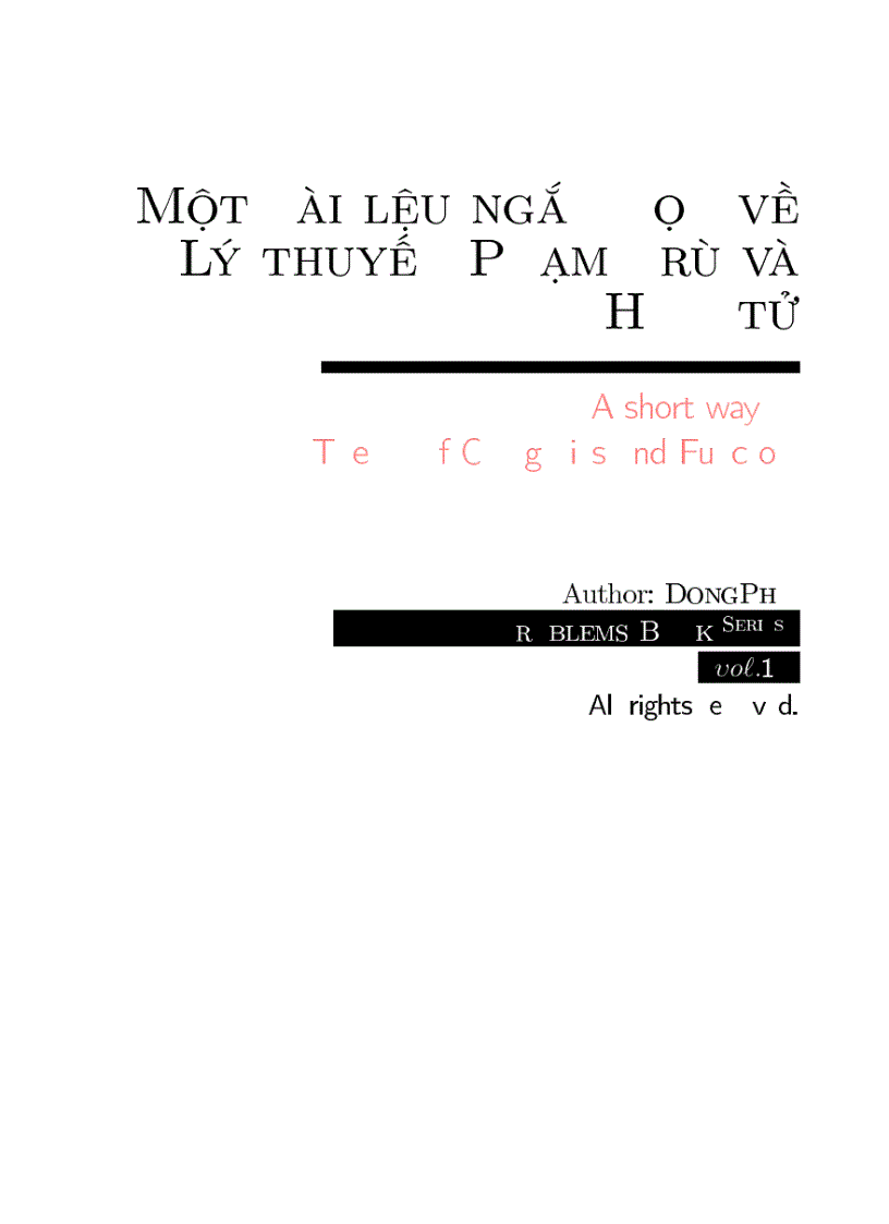 TL ngắn gọn về LT phạm trù và hàm tử