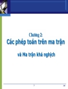 Phép toán ma trận 1