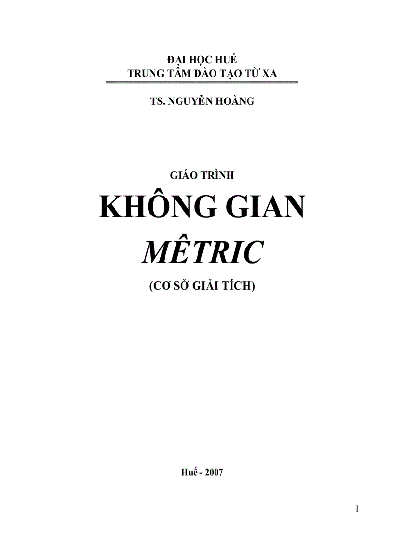 Khong gia metric