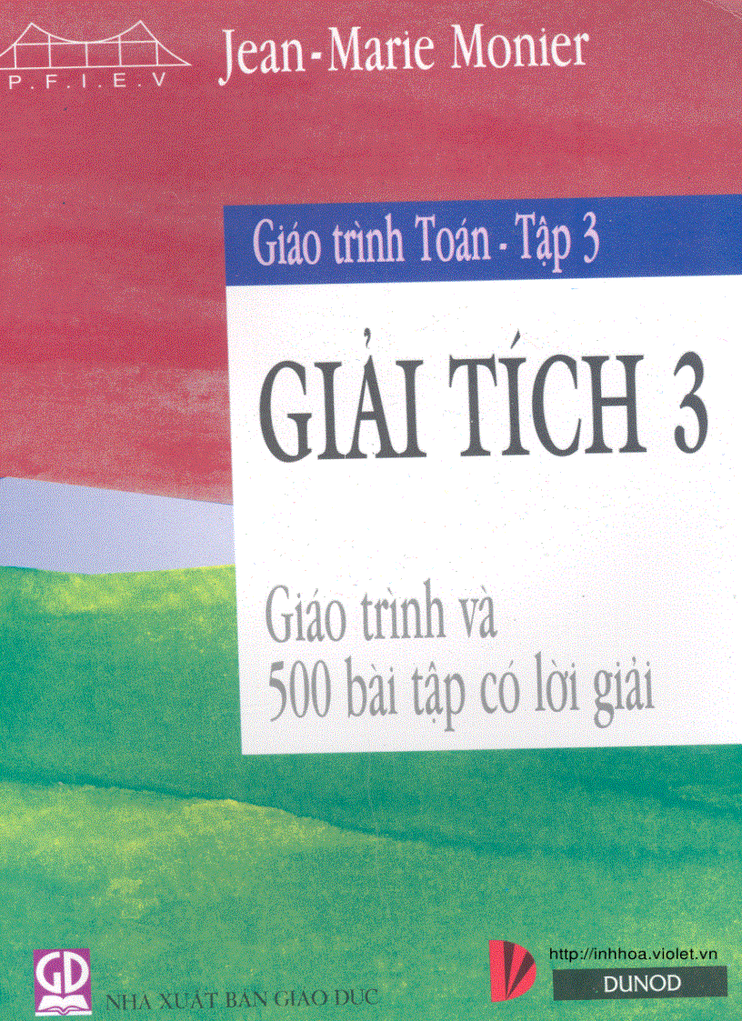 Giáo trình giải tích 3