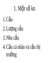 Lí thuyết cung cầu