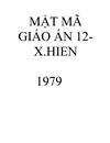 Mật mã giáo án 12 x hien