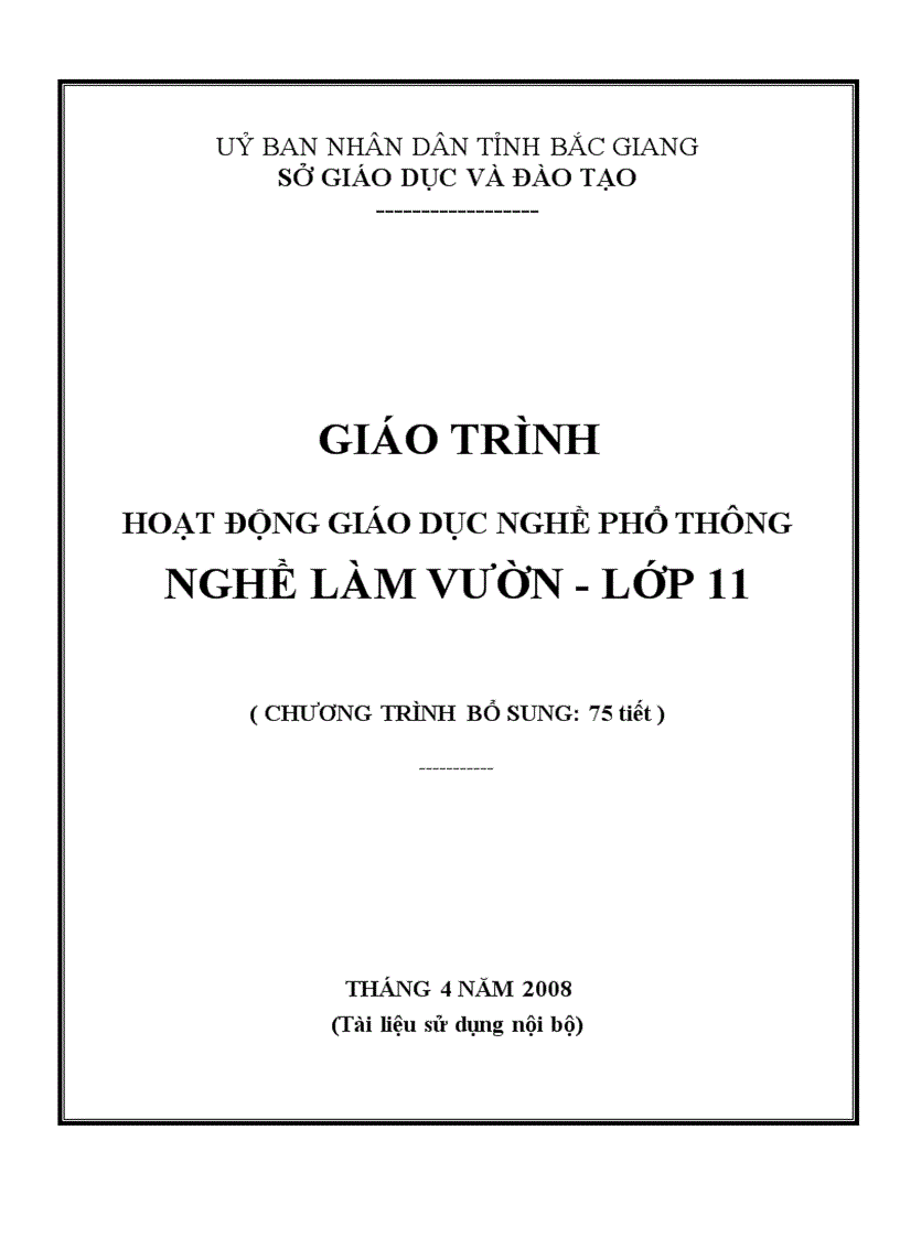 PPCT và giáo trình nghề làm vườn 11