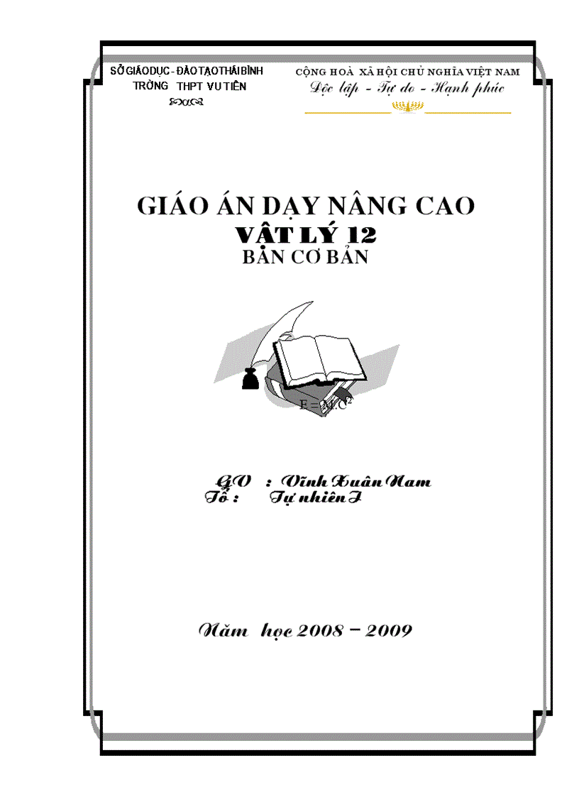 Bìa giáo án đẹp