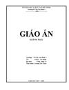 Giáo án Công nghệ 11 học kỳ II