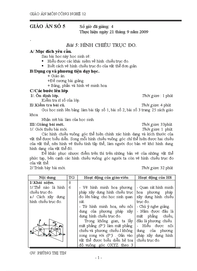 CÔNG NGHỆ 11 Tiết 5