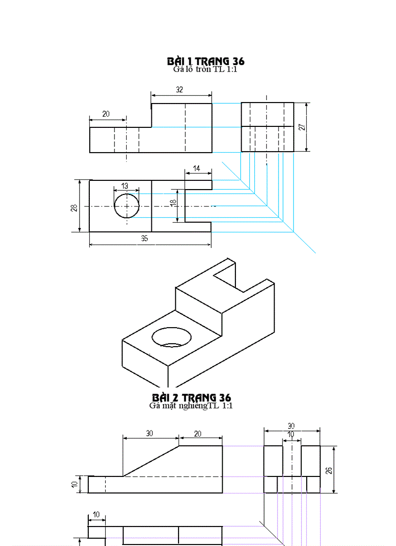 Bài tập thực hành trang 36 Đã sửa bài 2 và 3