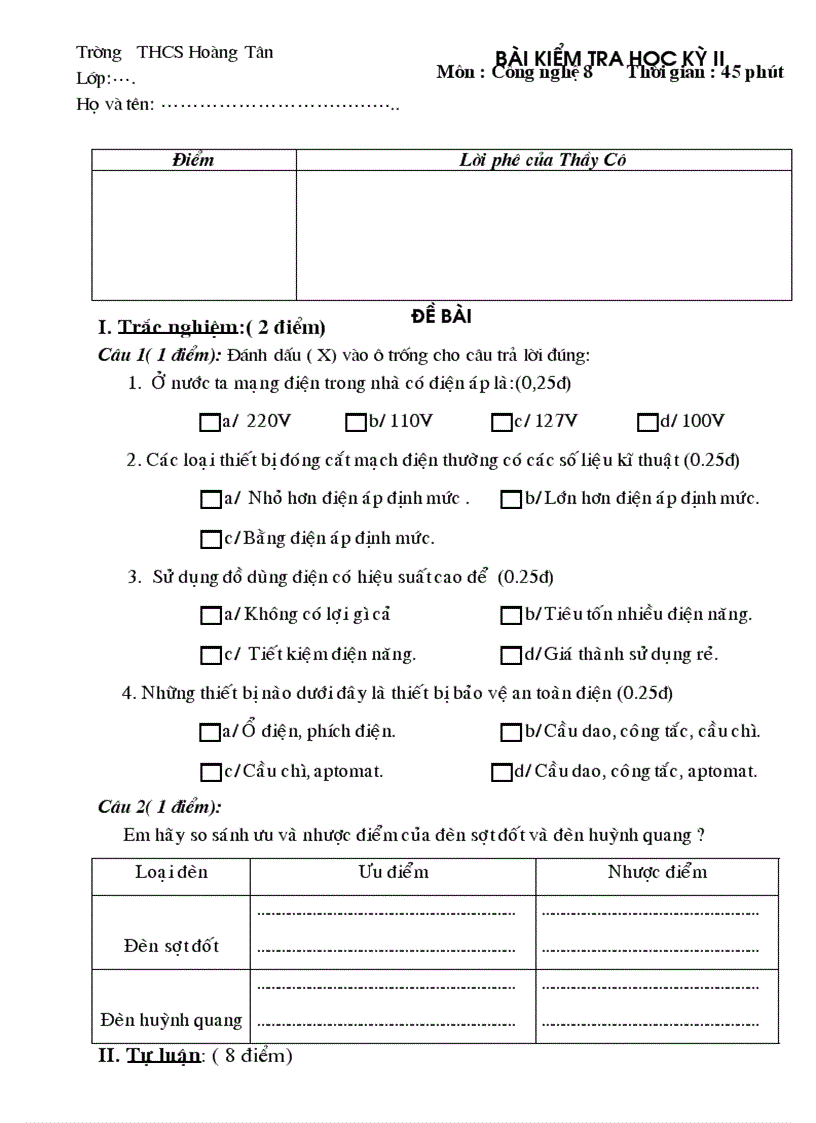 Đề kiểm tra HK 1 HK2 cn8