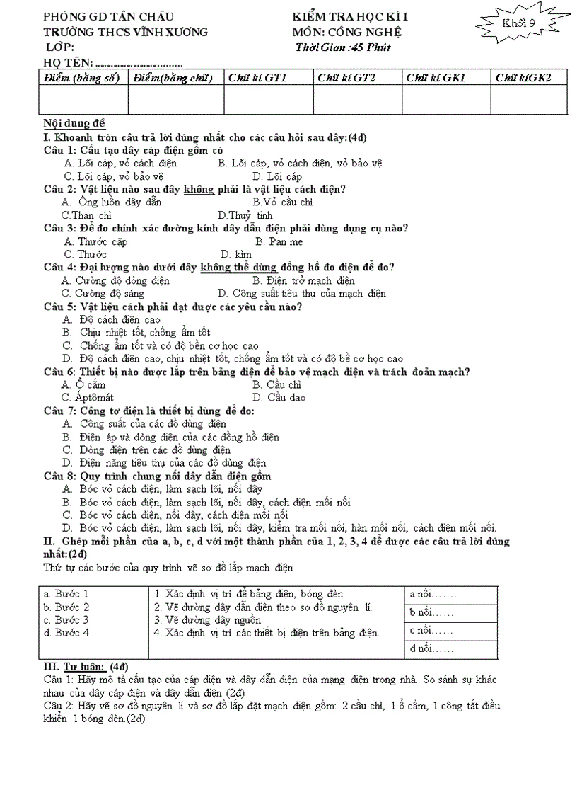 Kthki cn9 thcs vĩnh xương angiang