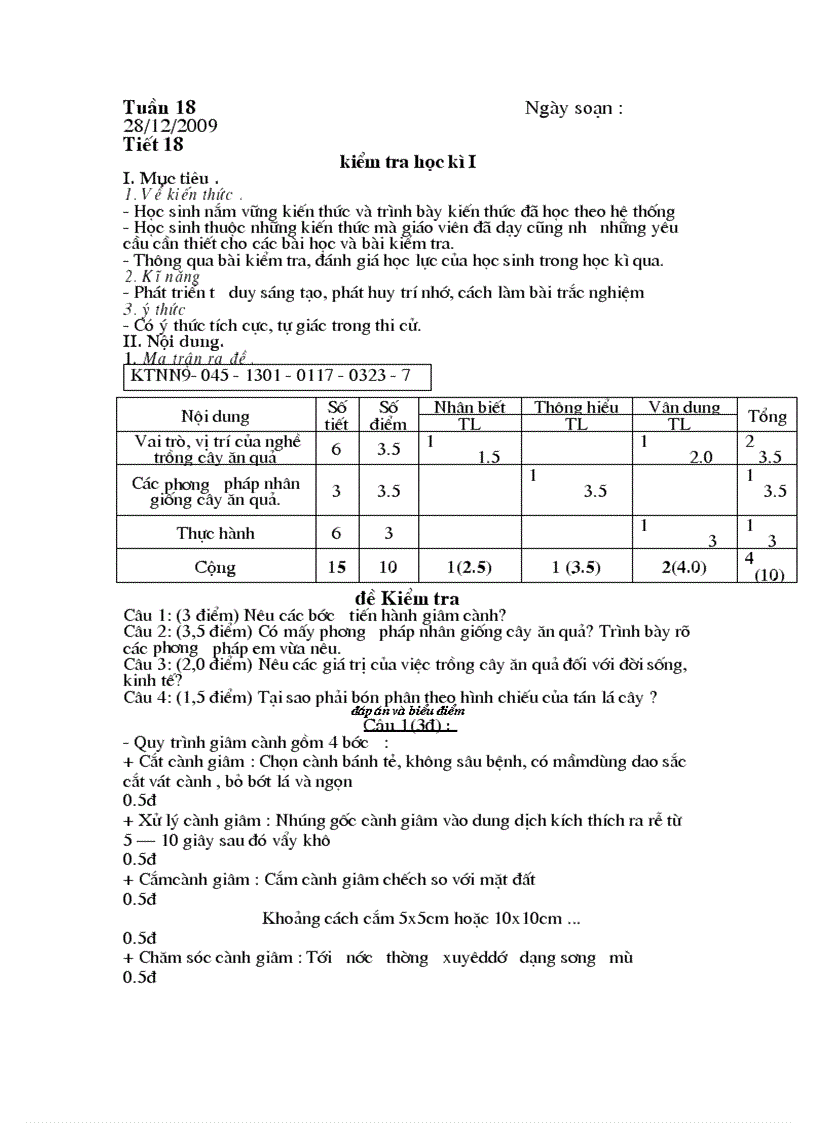 GA Công nghệ 9 tuần 18 22