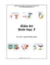 Mẫu bìa giáo án sinh học 7