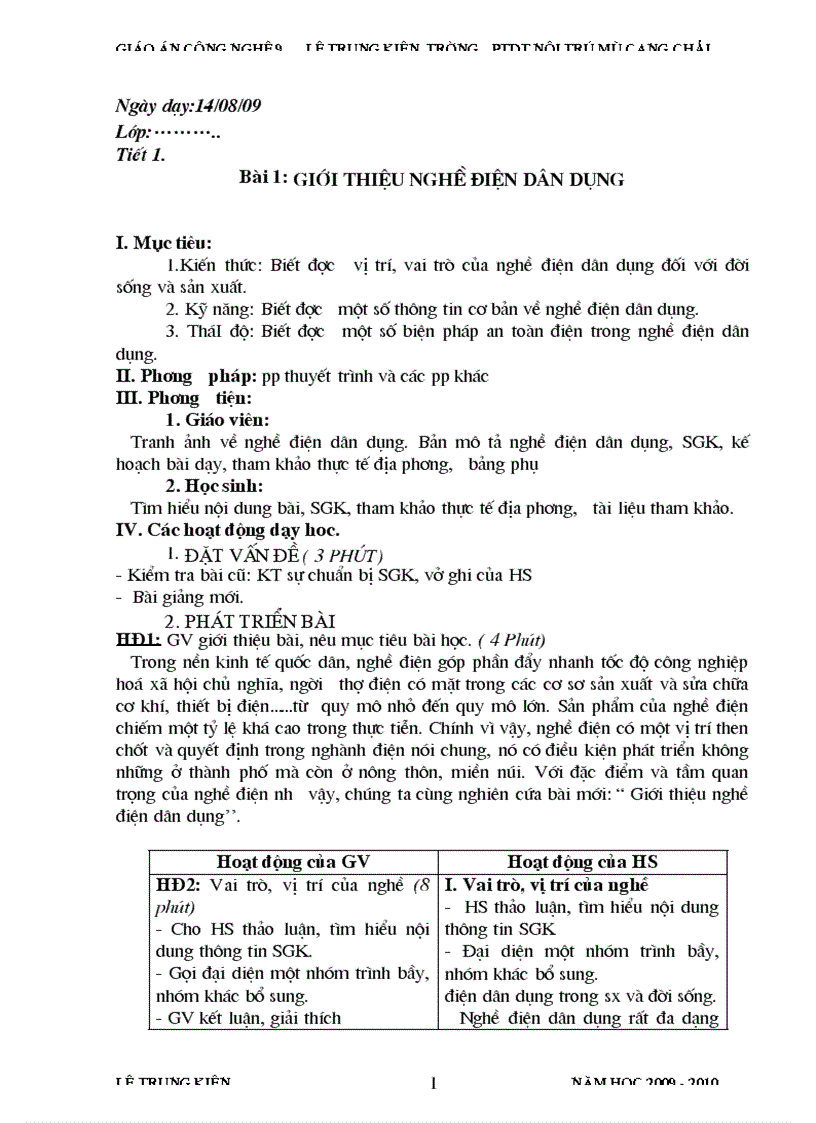 CN 9 modul LD mạng điện trong nhà 2 cot chuan theo PPCT