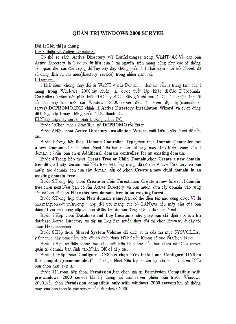 Quan tri windows2000server