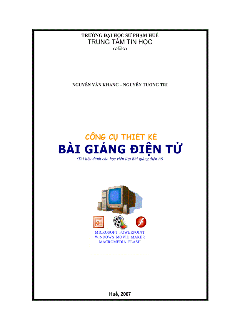 Thiết kế bài giảng Điện tử