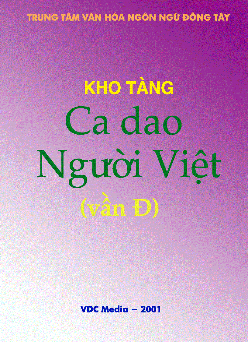 Kho tang ca dao nguoi viet van D