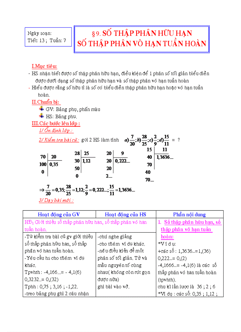 Bài 9 số tphh số tpvhth