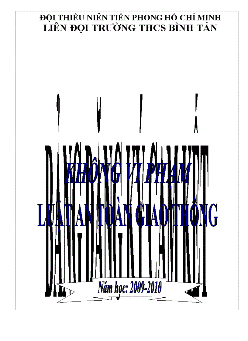 Bảng đăng ký không vi phạm luật ATGT năm học 2009 2010