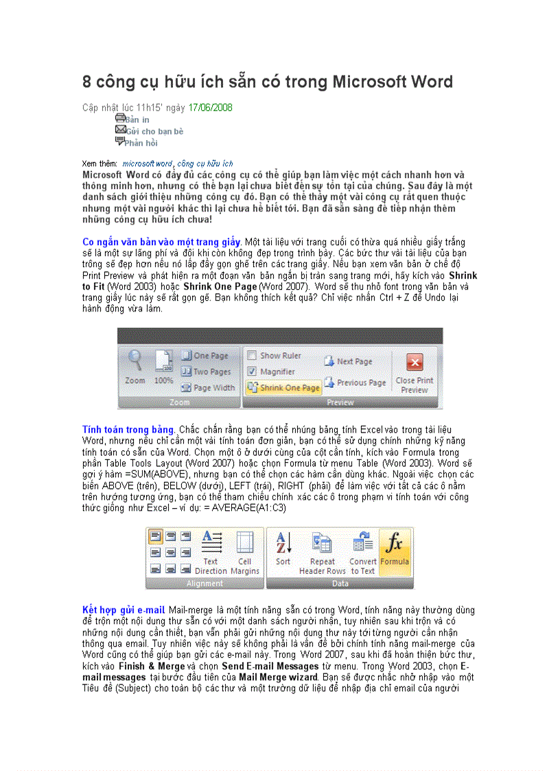 8 cong cu co san trong word doc