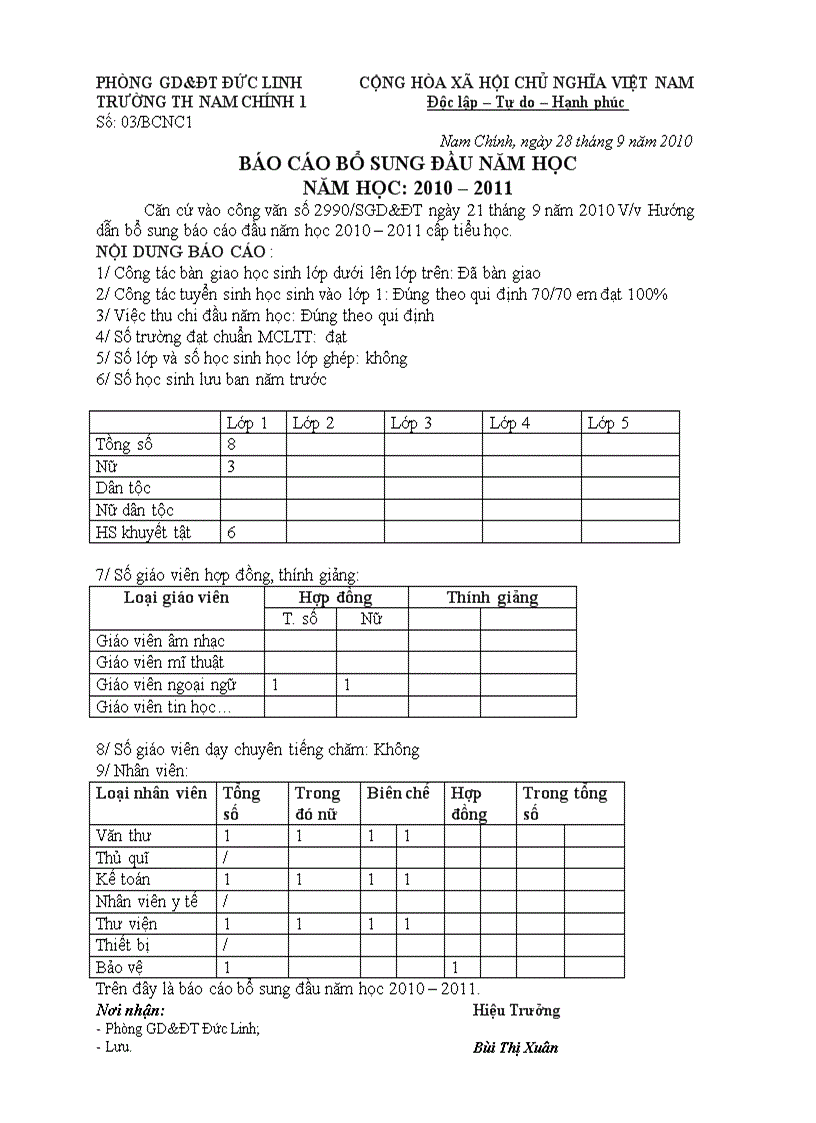 Bao cao bs dau nam nc1