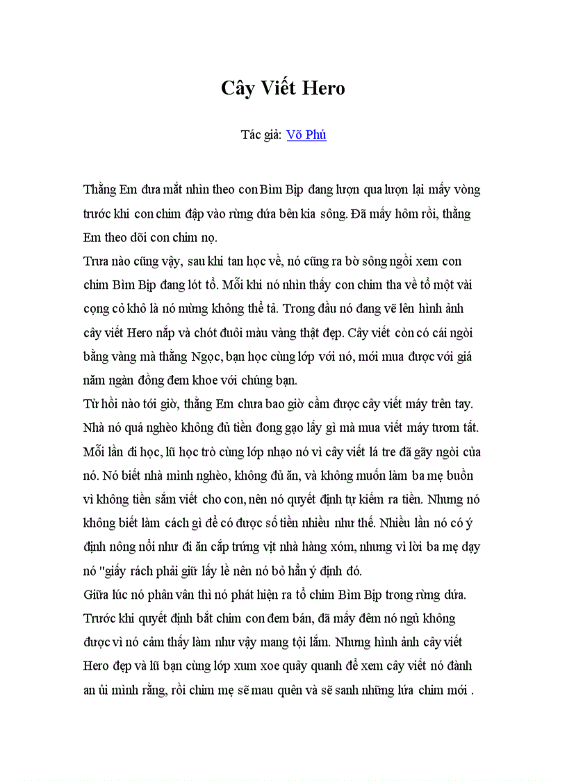 Cây viết Hero Dành cho HS
