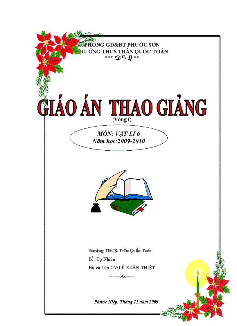 Các loại mẫu bìa giáo án