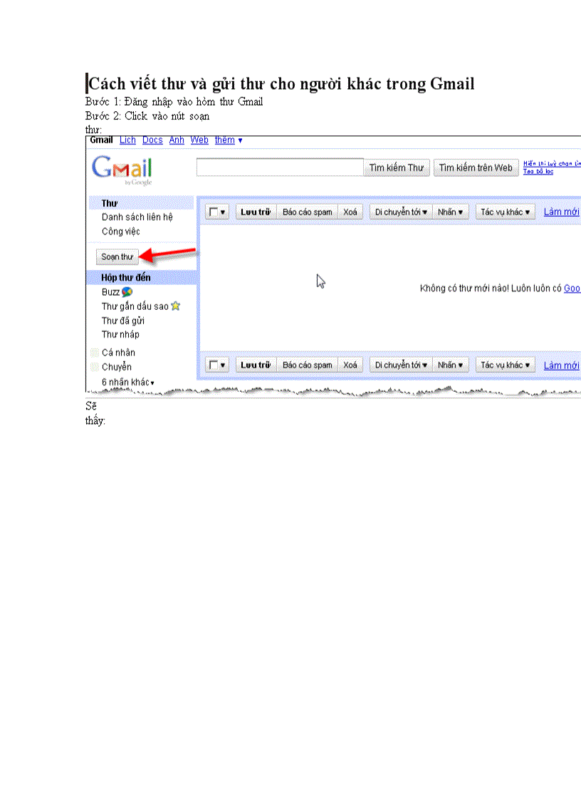 Cách viết thư và gửi thư cho người khác trong Gmail