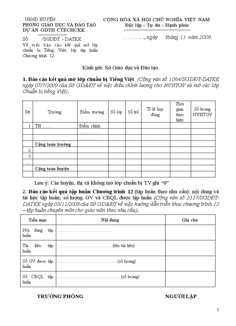 BC Tập huấn tăng cườngtiếng Việt cho HS