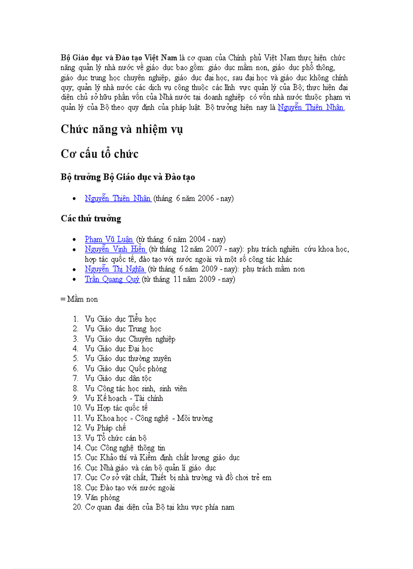 Bo giao duc va dao tao