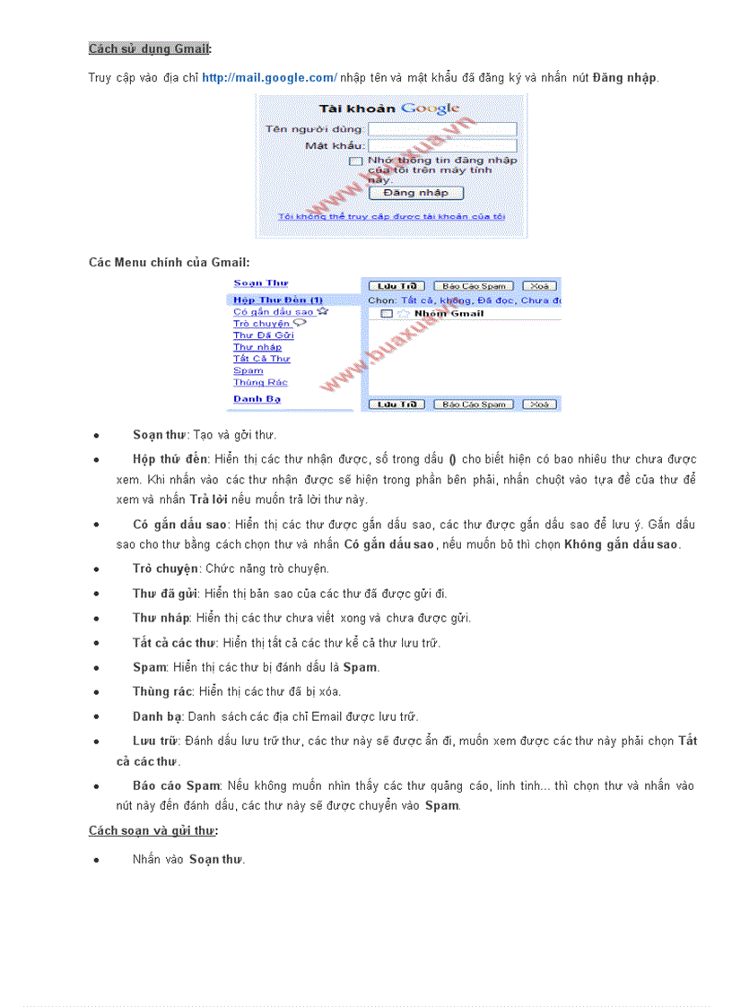Cách sử dụng Gmail