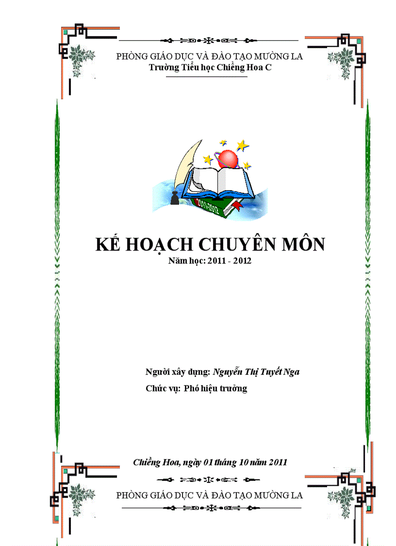 Bìa kế hoạch