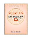 Bìa giáo án mĩ thuật 6 có hình chìm