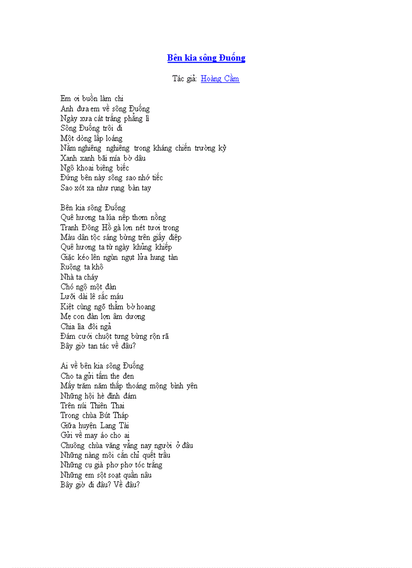 Bên kia sông đuống