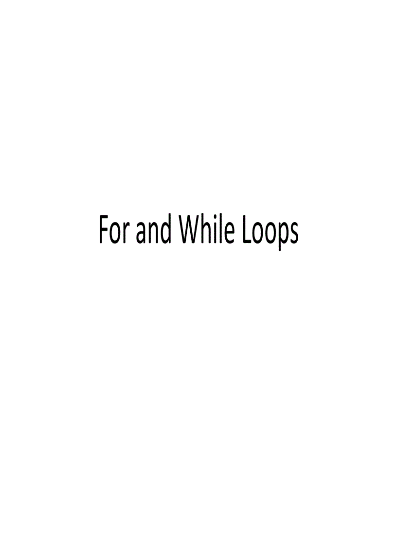 C loop