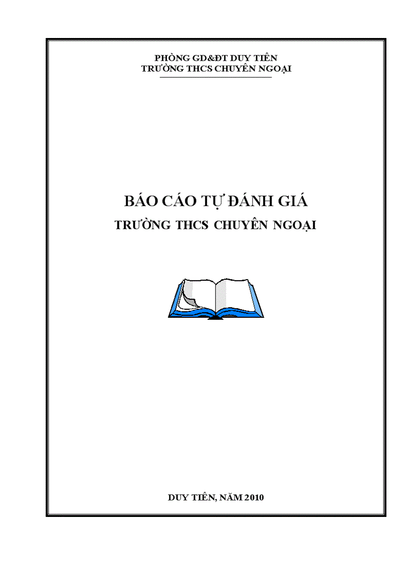 Báo cáo tự đánh giá KĐCLGD