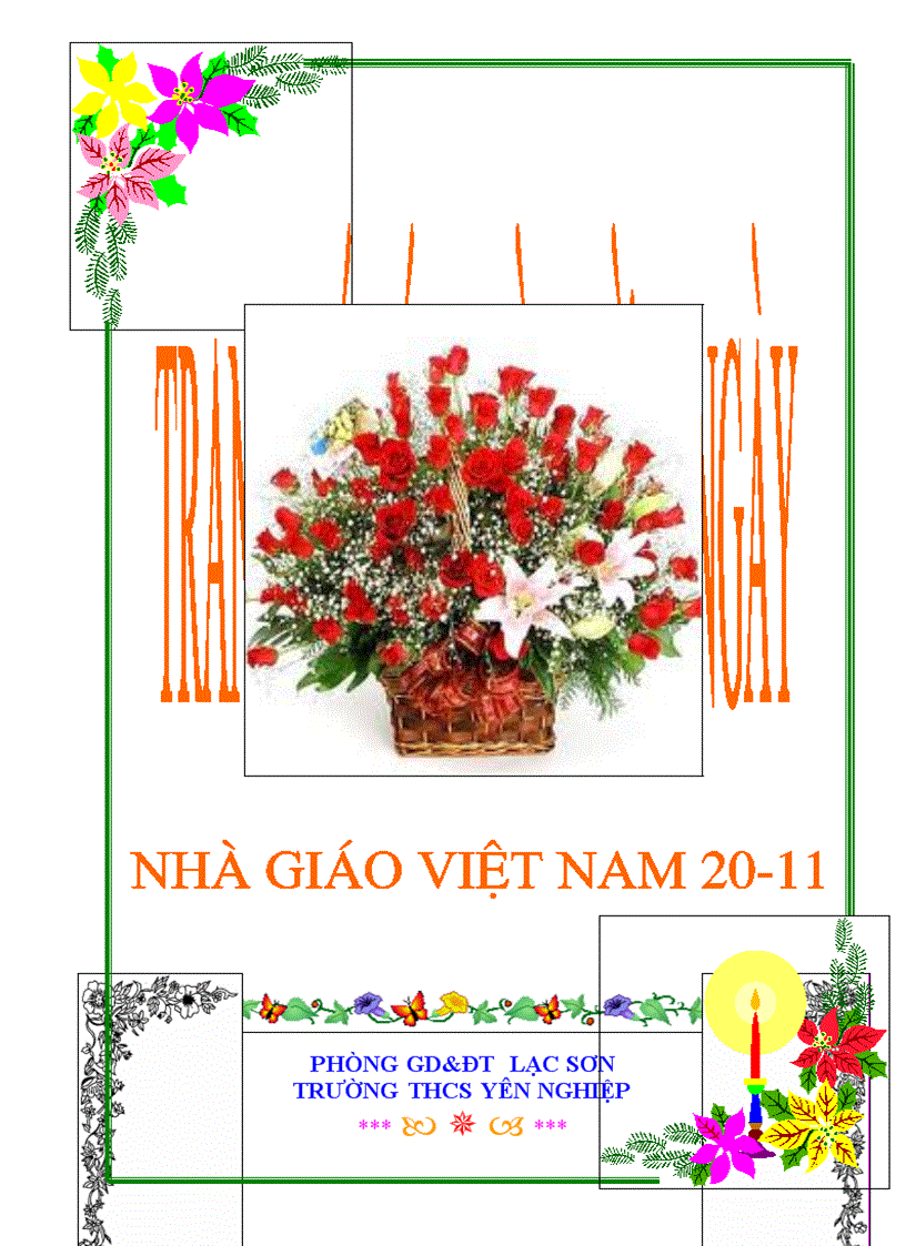 Bìa Giáo án mừng ngày 20 11