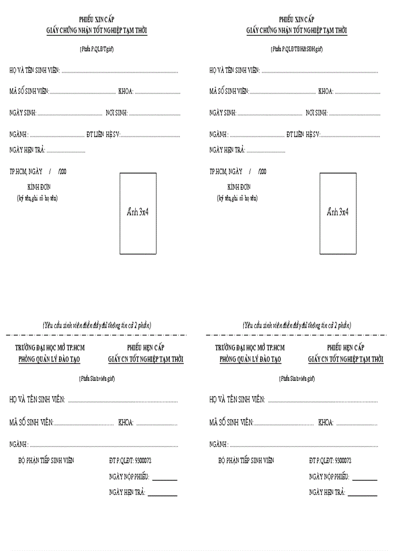 Chung nhan tot nghiep tam thoi