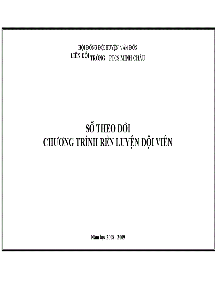 Chương trình RL đội viên