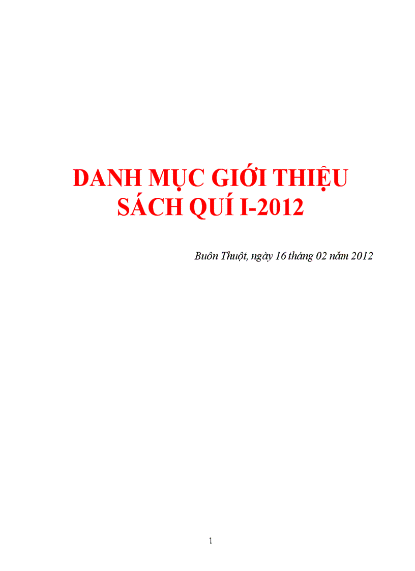 Danh mục Sách Tham khảo cho Thư viện Trường học