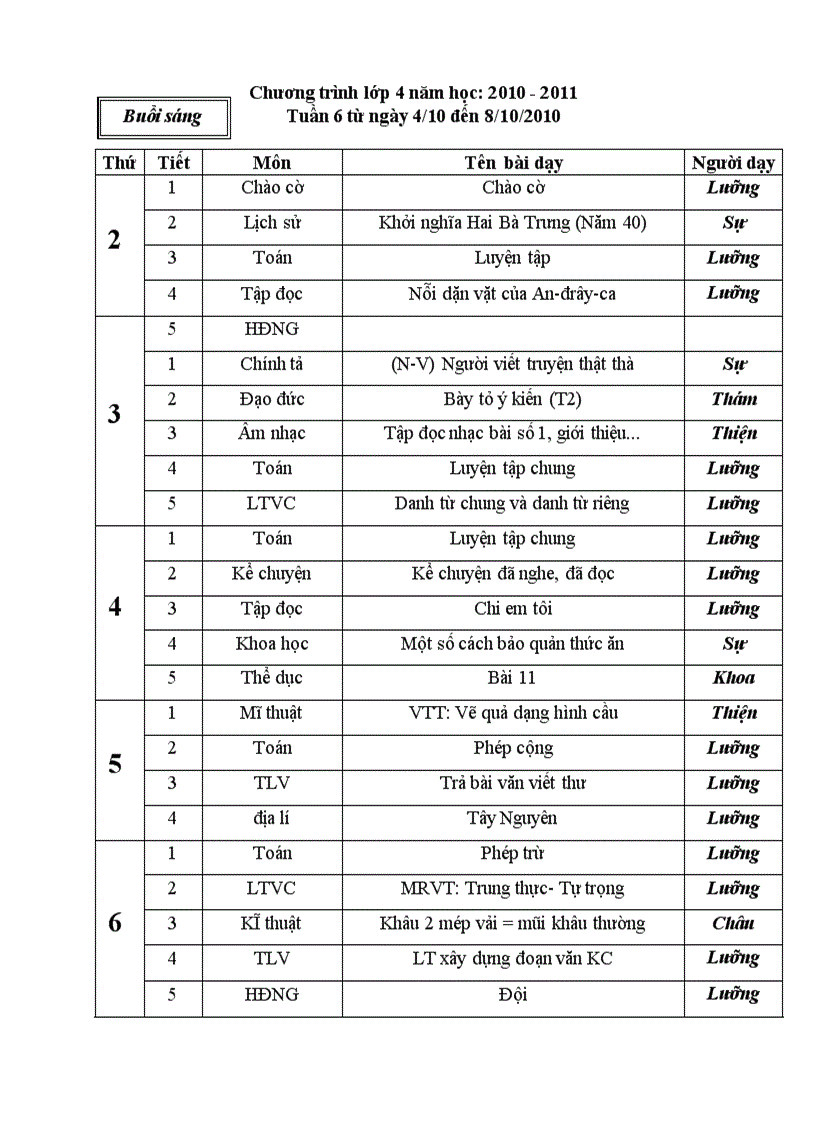 Chuong trinh tuan 6 l4