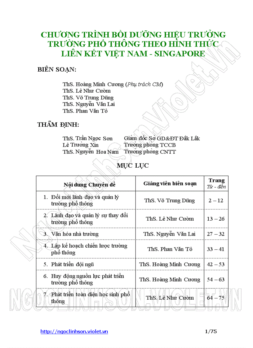 Da2 Bồi dưỡng Hiệu trưởng Tài liệu tỉnh Đắk Lắk