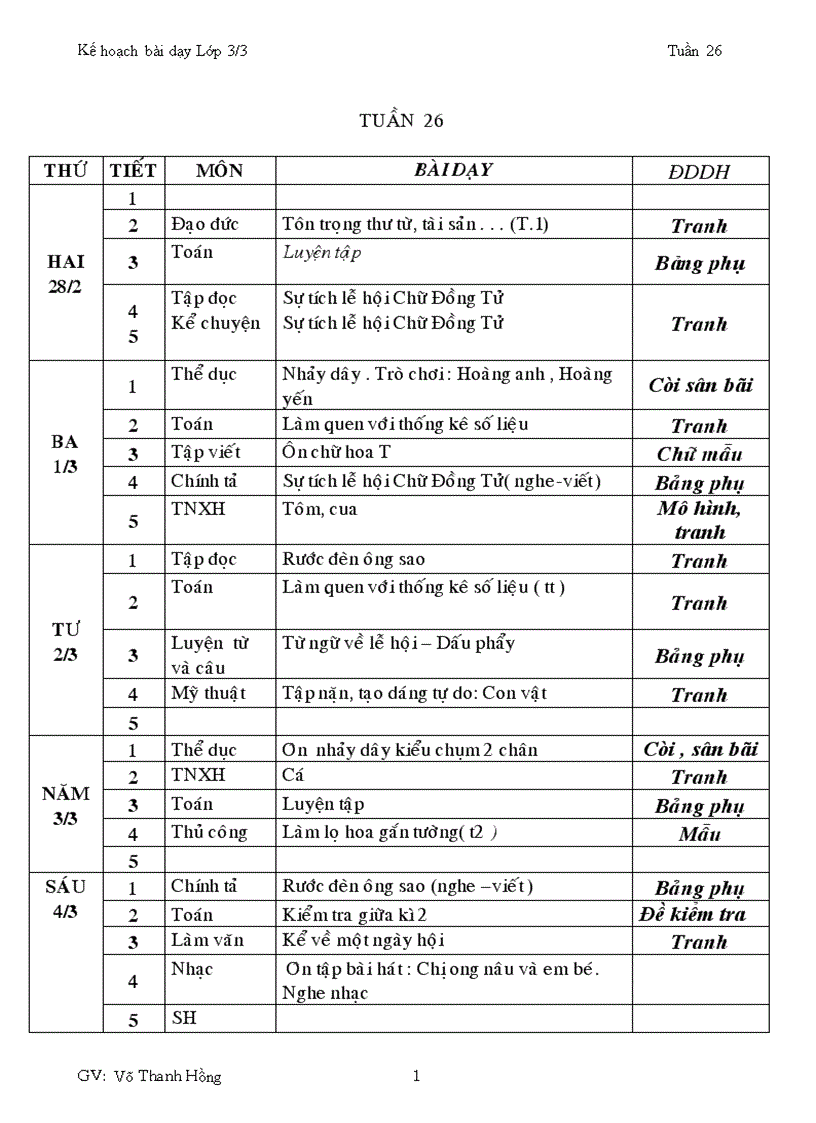 GA 3 Tuần 26 CKTKN BVMT KNS đủ môn